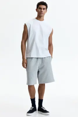 Débardeur Relaxed Fit en coton - Blanc — photo 2