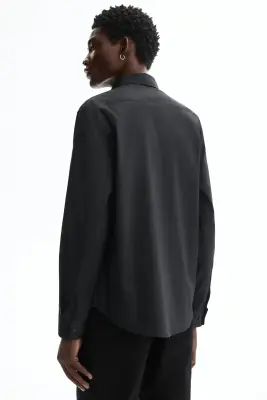 Chemise stretch Slim Fit - Noir — photo 3