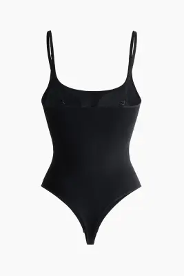 Body string paddé Seamless - Noir — photo 4