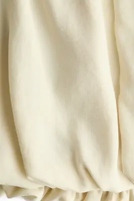 Jupe à effet boule - Crème — photo 4
