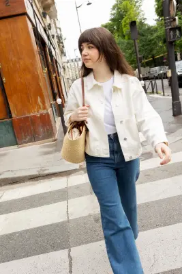 Veste denim Melissa - écru — photo 2