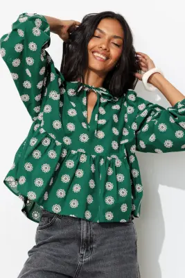 Blouse brodée Femme — photo 2