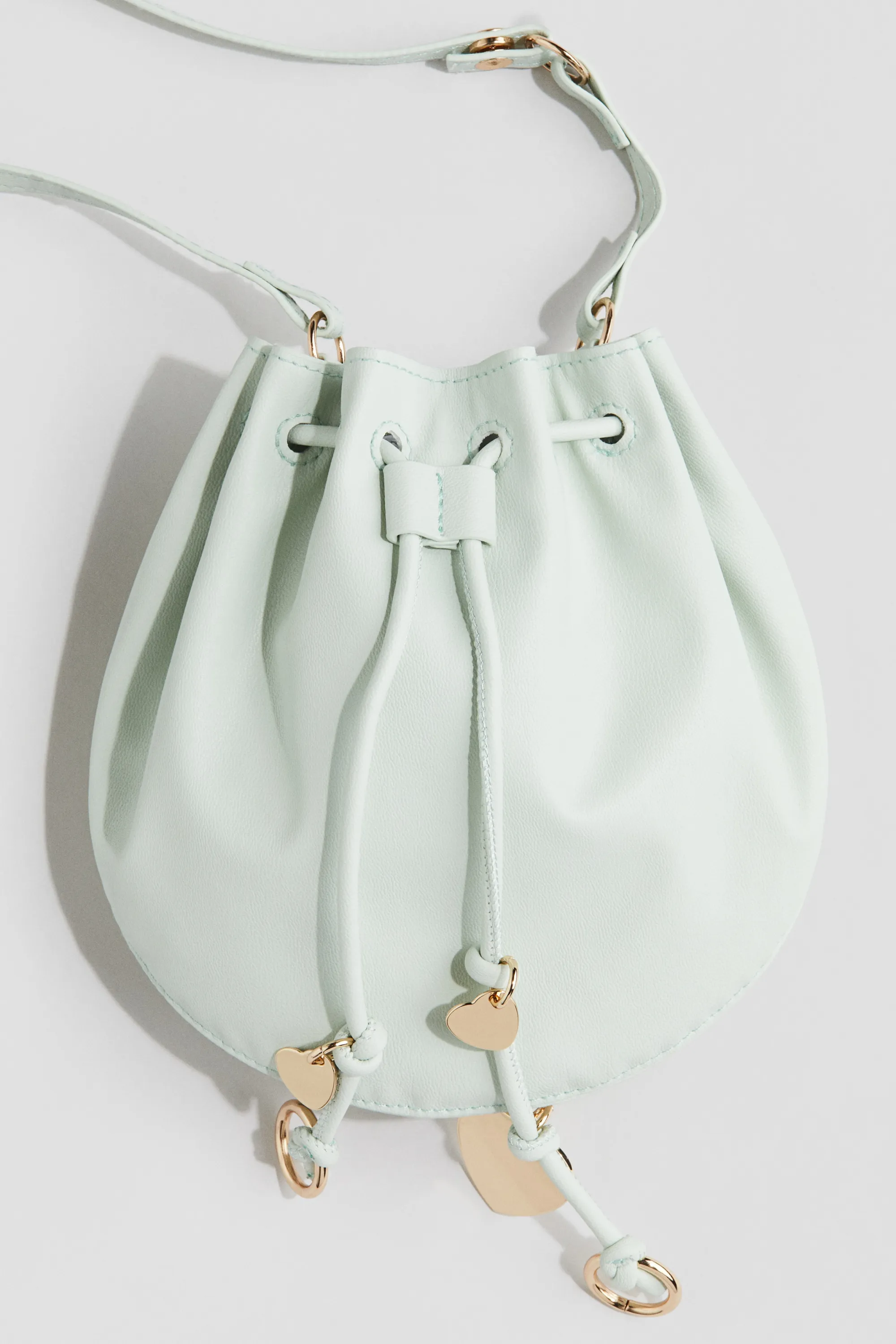Sac crossbody avec cordon de serrage - Vert clair