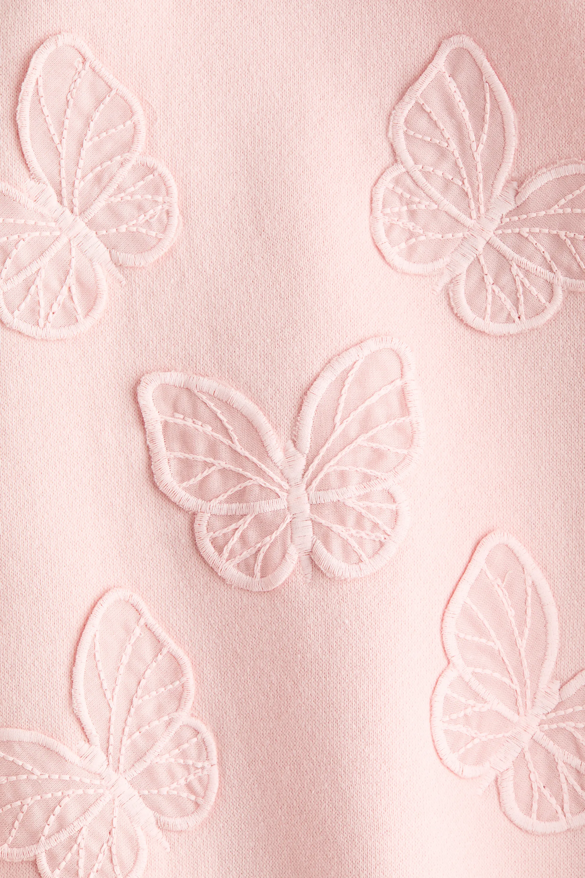 Sweat avec motifs - Rose clair/papillons