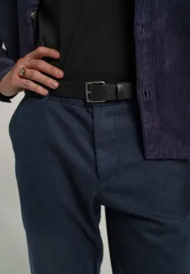 Le pantalon en flanelle - Bleu marine