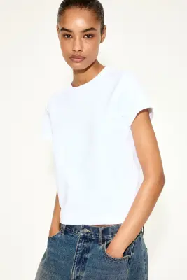 T-shirt ajusté - Blanc — photo 1