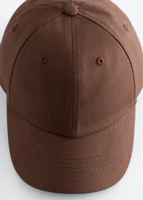 Casquette en coton et lin - Marron Clair — photo 4