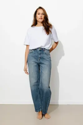 LEO jean barrel taille haute — photo 2