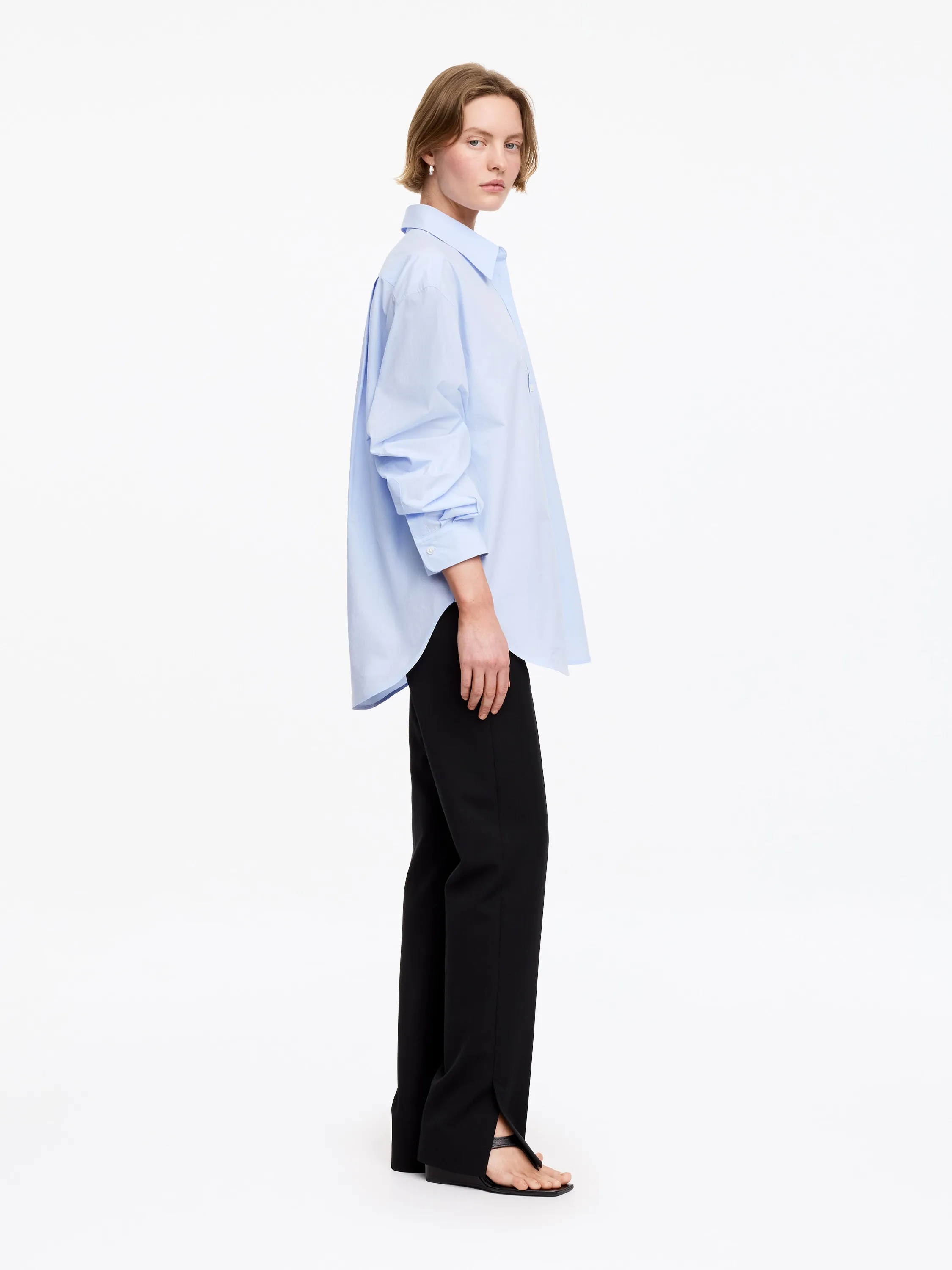 Chemise en coton - Bleu ciel