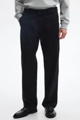 Chino Relaxed Fit en coton - Noir — photo 1
