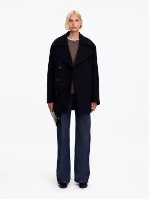 Pull en mélange de laine et d'alpaga - Marron — photo 1
