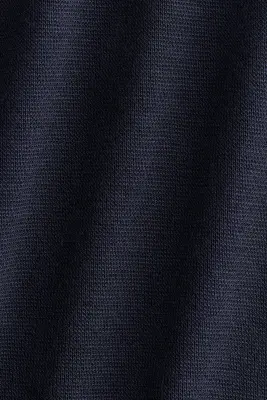 Top à col cheminée en viscose - Bleu marine — photo 4
