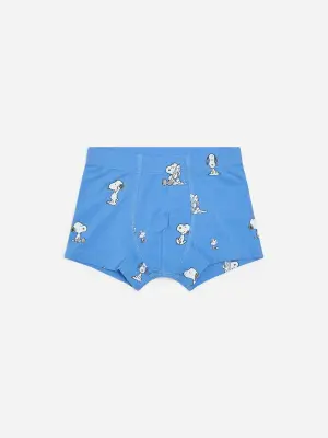 Boxer Peanuts en jersey - Bleu/Vert — photo 1
