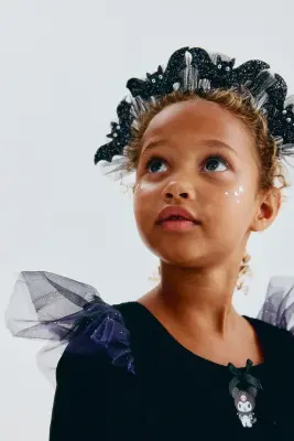 Serre-tête avec appliqués - Noir/chauves-souris — photo 1