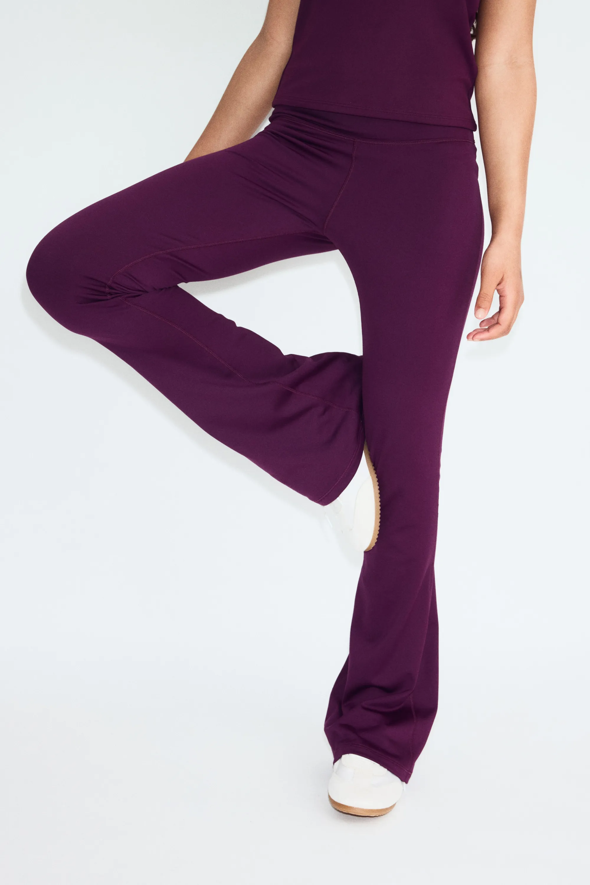 Legging de sport évasé DryMove™ - Prune lilas
