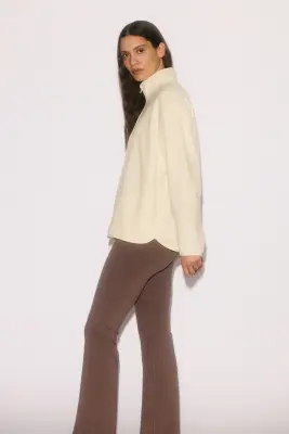 Veste de sport Regular Fit en polaire - Abricot clair — photo 4