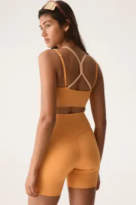 Short cycliste High Waist SculptMove™ - Orange — photo 3