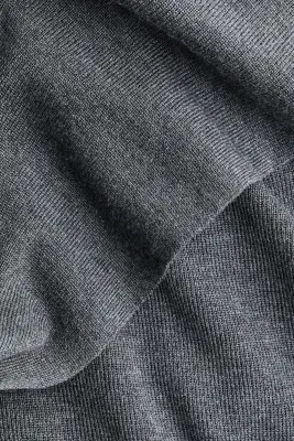 Top en maille fine avec détail à nouer - Gris foncé chiné — photo 4