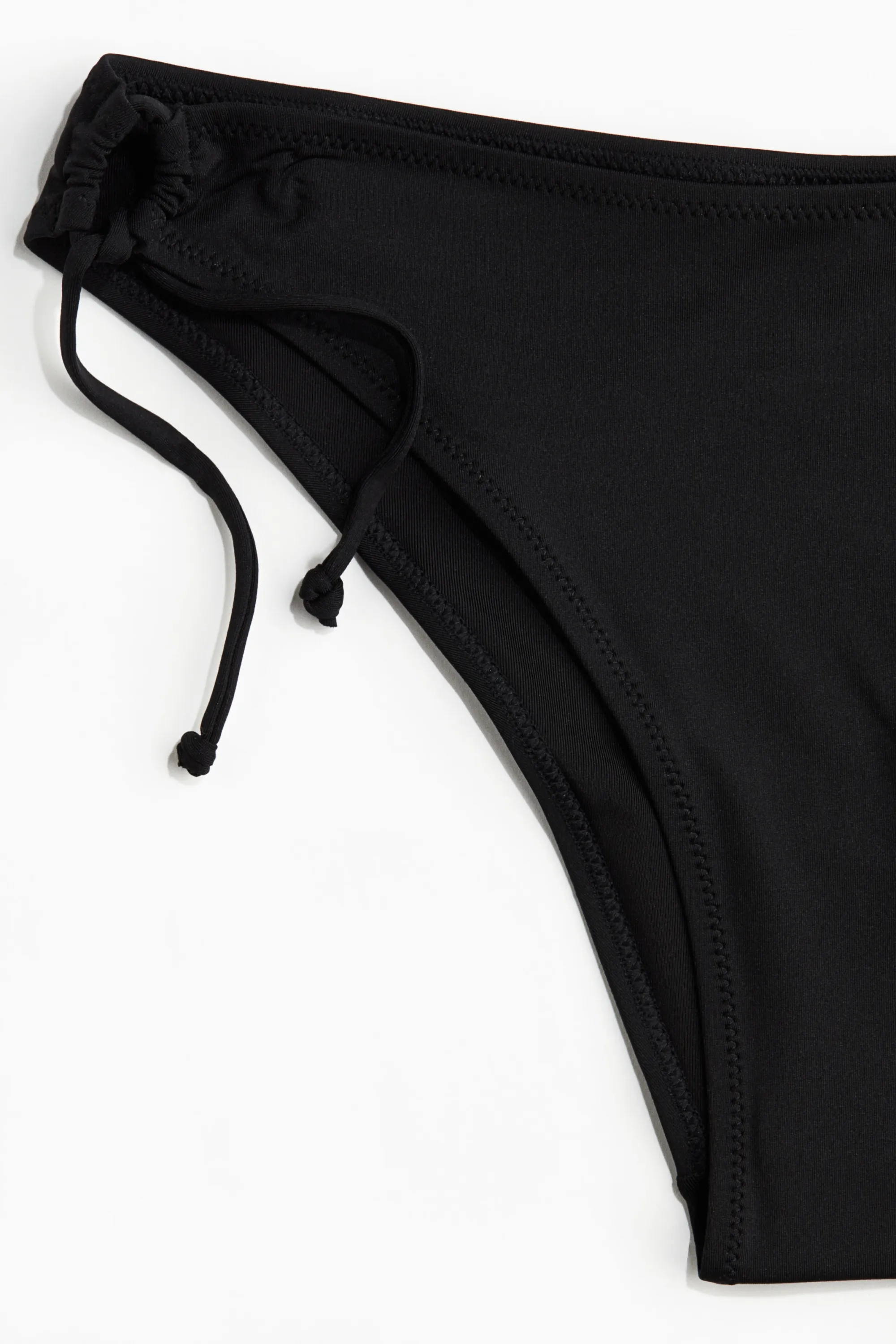 Bas de maillot Tanga Cheeky à nouer - Noir