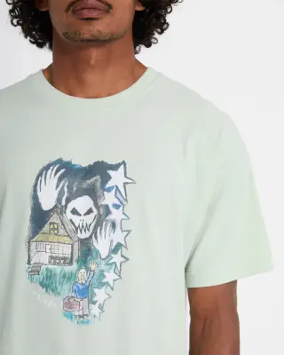 T-shirt volcom Issam Auptel T-Shirt – Pale Aqua — photo 4