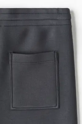 Short Relaxed Fit en scuba - Gris foncé — photo 5
