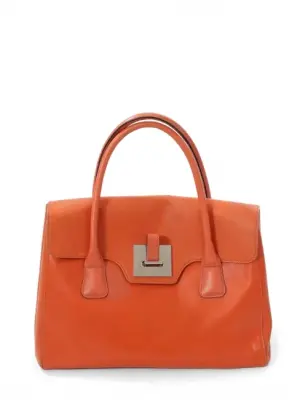Sac à main en cuir orange Hermès Prix boutique 525€ — photo 1