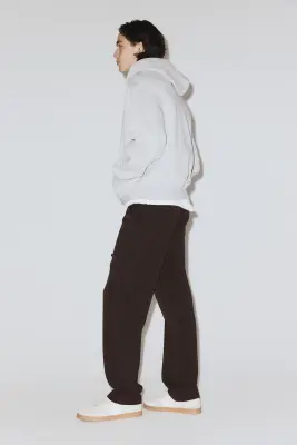 Pantalon Four-way Stretch Regular Fit - Marron foncé — photo 4