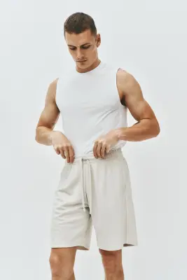 Short de sport Regular Fit DryMove™ - Écru — photo 1