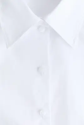 Chemise en popeline de coton - Blanc — photo 4
