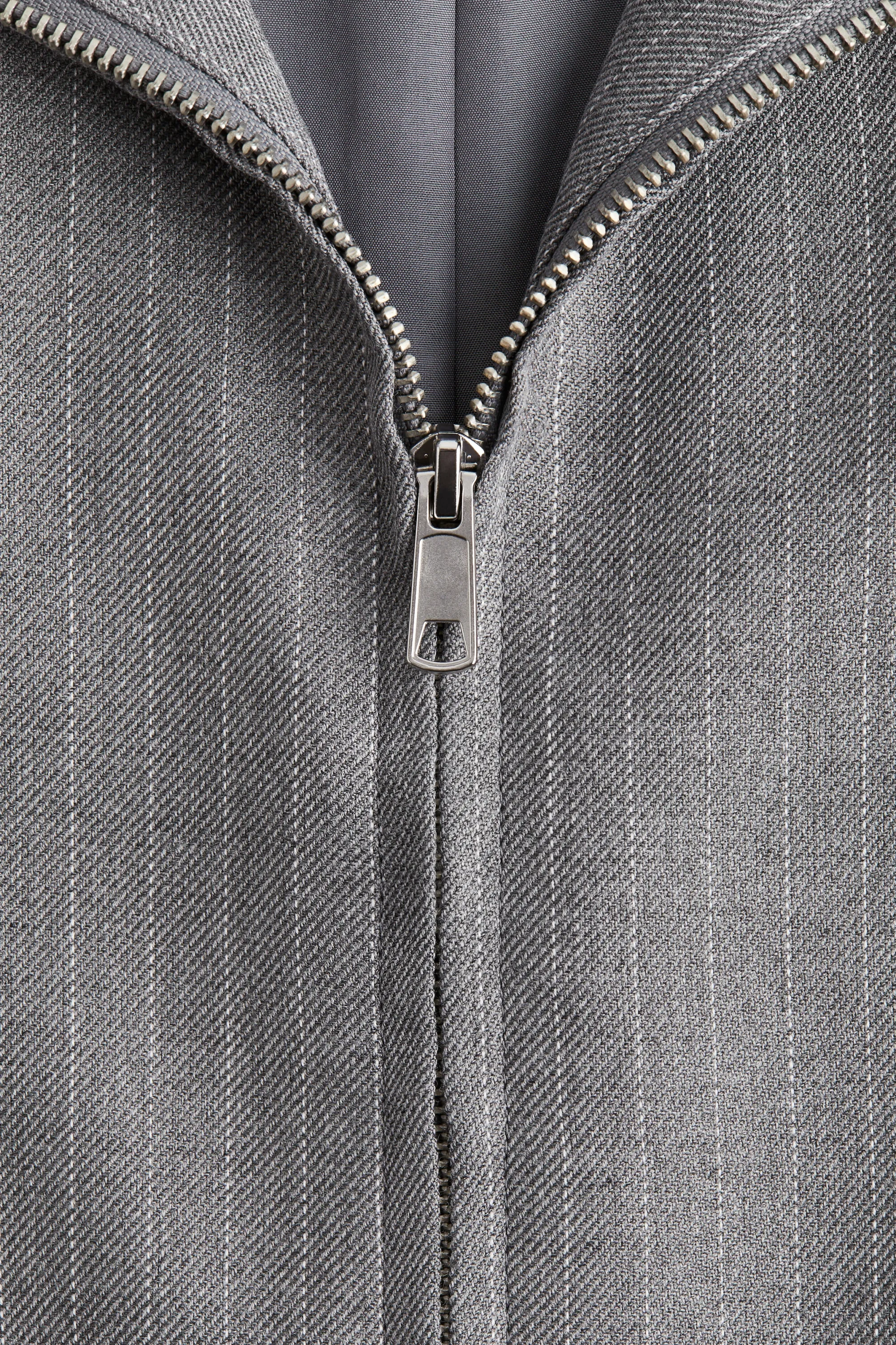 Veste de survêtement en twill - Gris/rayures tennis