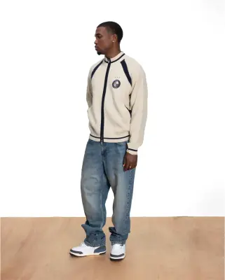 Patta Track Top Cardigan Vaporous Grey — photo 5