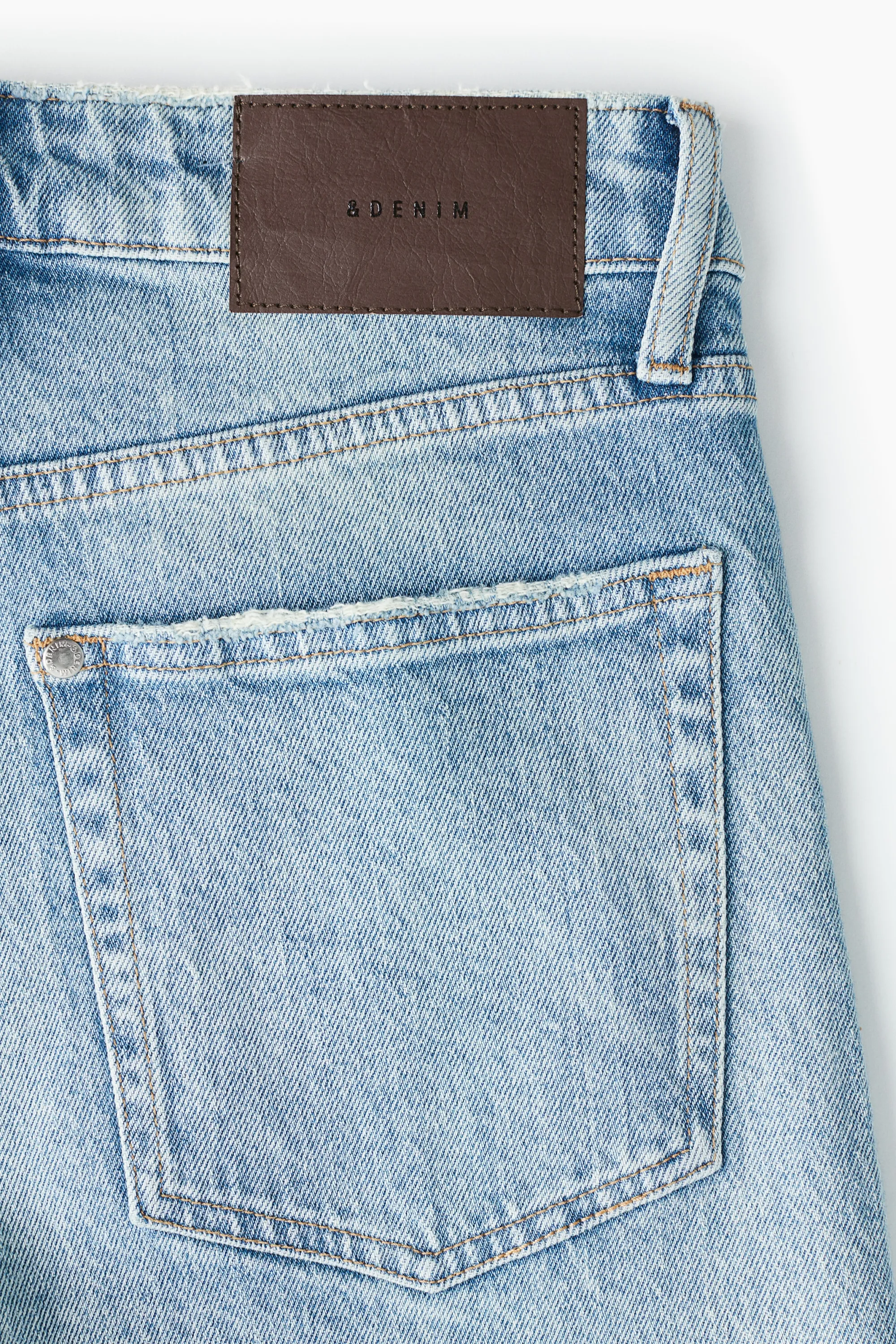 Short Mom Ultra High en denim - Bleu denim clair