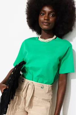 T-shirt basique col rond Femme — photo 2