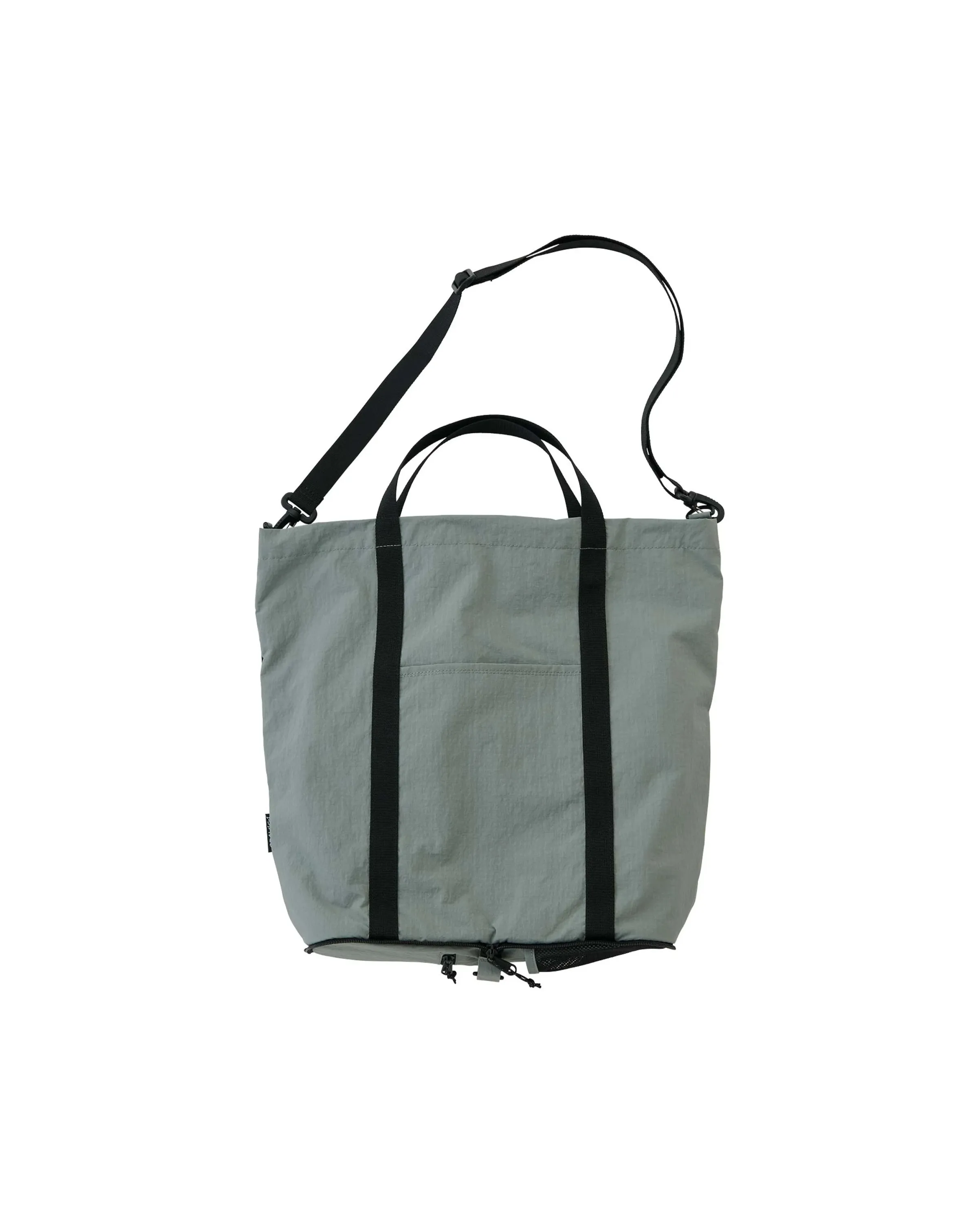 Nylon Packable Tote Grey