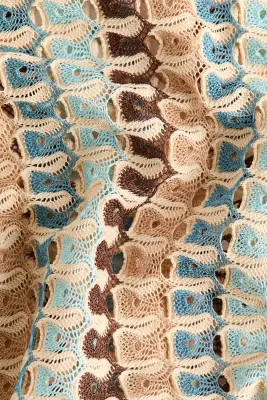 Top cape asymétrique - Beige clair/motif — photo 4