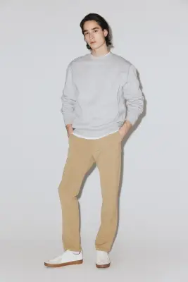 Chino Slim Fit Four-way Stretch - Beige — photo 3