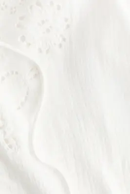 Robe de plage en mousseline de coton - Blanc — photo 5