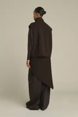 BLOUSON ADELINE MARRON FONCÉ — photo 2