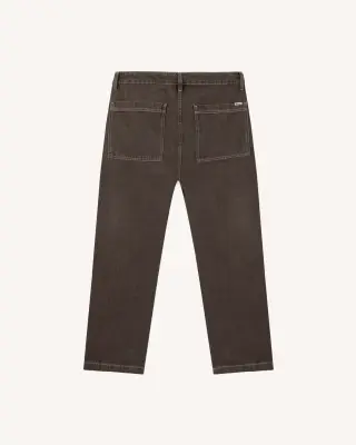 Faguo – Jean Denim Loose Chocolat — photo 4