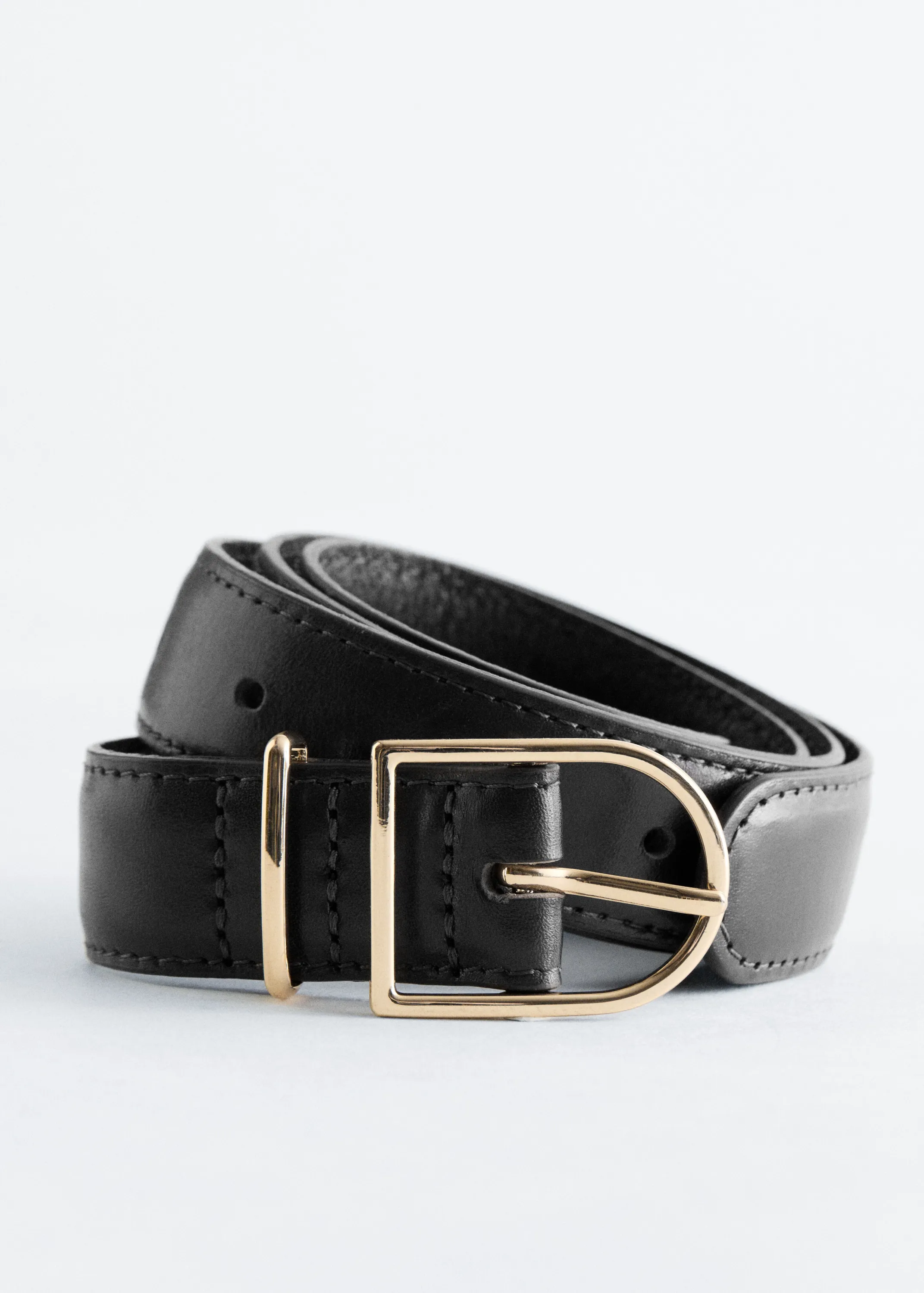 Ceinture en cuir - Noir