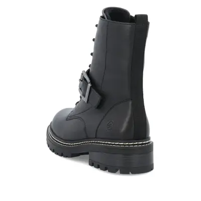 Bottines Remonte D0B78-01 Noires - Lacets Boucle Grande Pointure Femme — photo 5