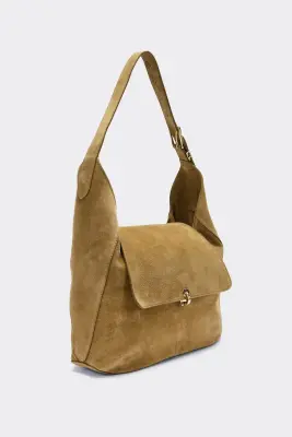 Sac Gala croûte de cuir kaki — photo 2