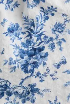 Robe body en coton avec imprimé fleuri - Bleu/fleuri — photo 3