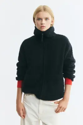 Veste en tissu Teddy bear - Bleu marine — photo 2