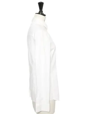 Chemise manches longues en coton blanc stretch Prix boutique 220€ Taille XS/S — photo 3