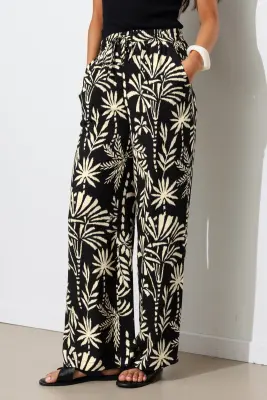 Pantalon large imprimé Femme — photo 3