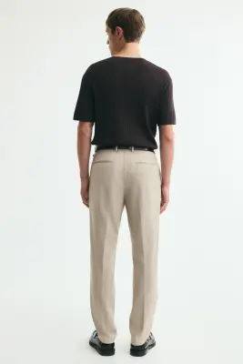 Pantalon de costume Slim Fit - Beige — photo 2