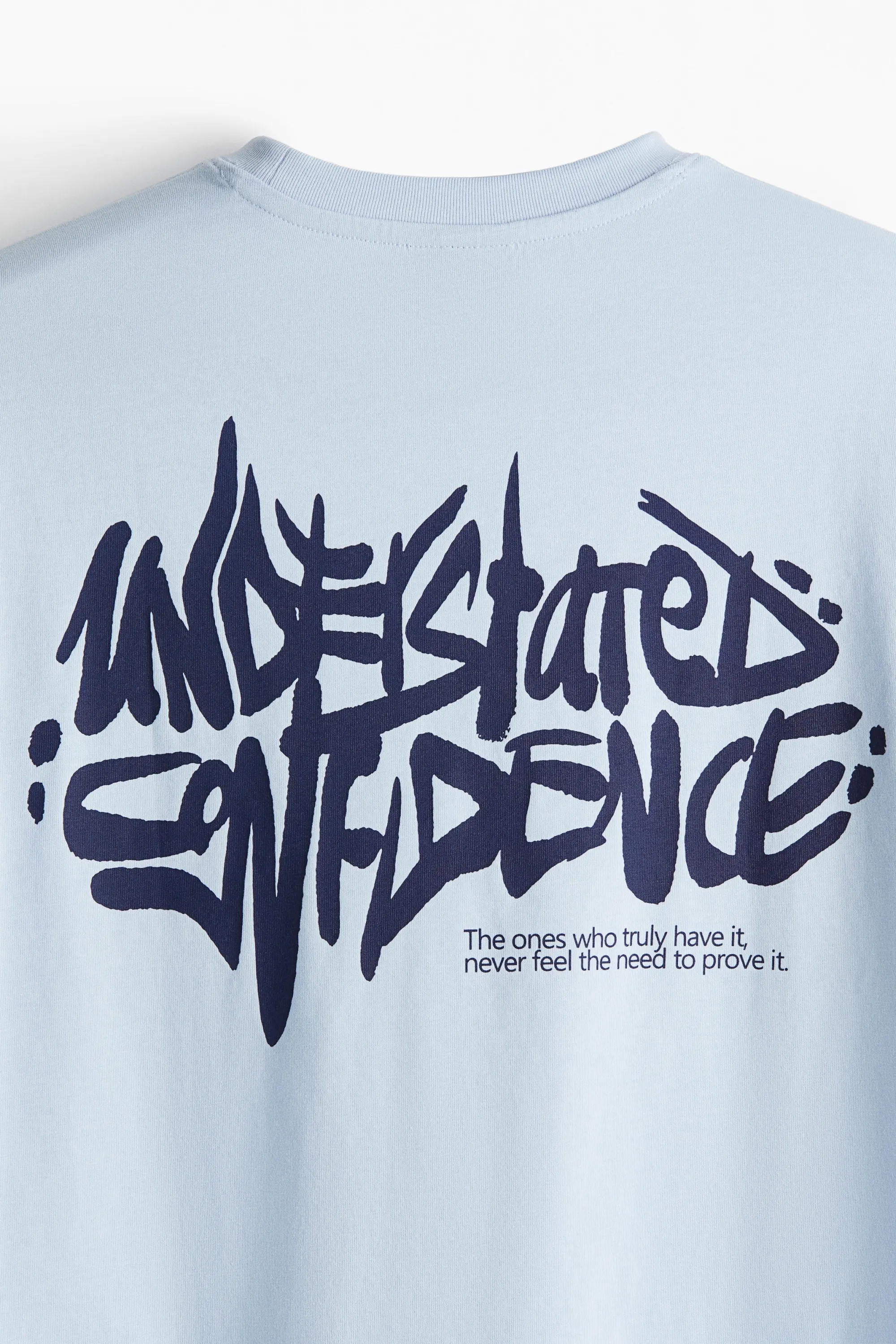 T-shirt imprimé Loose Fit - Bleu clair/Confidence