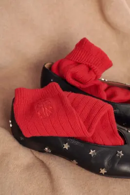 Chaussettes Felice rouge — photo 5