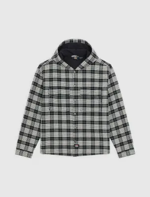 Veste/Chemise à capuche Dickies en flanelle Laughlin – noir — photo 5